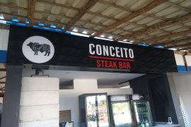 Placa Letreiro Caixa Alta